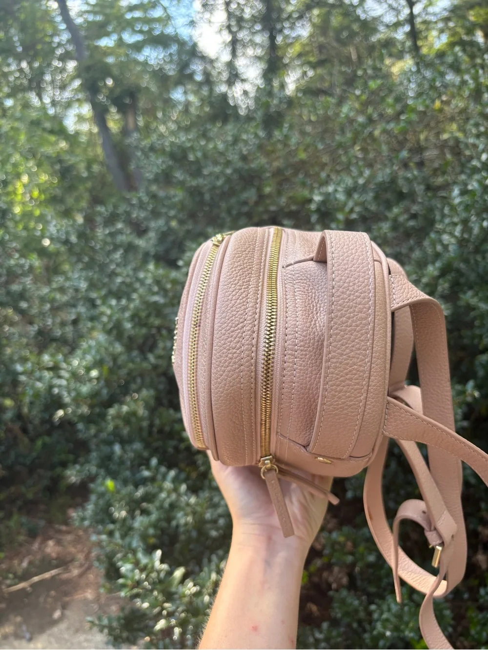 Furla Pebbled Leather Mini Backpack